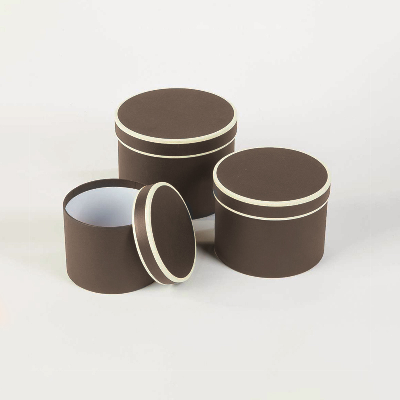 Flower Box 3Un. Castanho c/ Creme